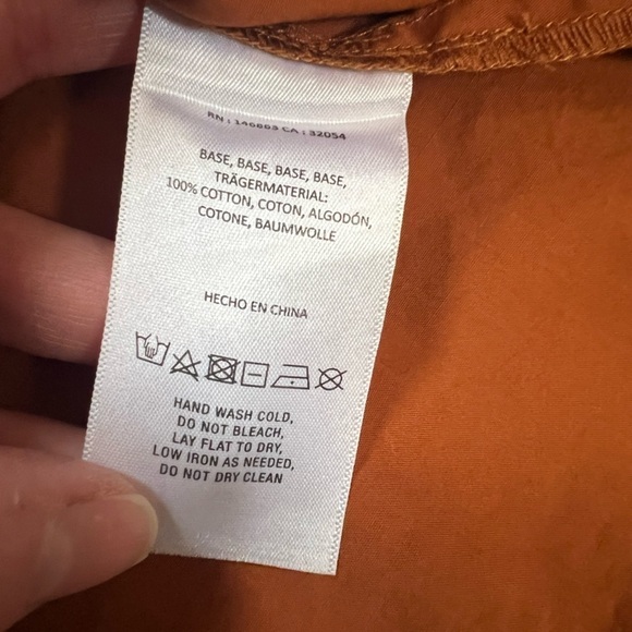 Mare Mare X Anthropologie Aime Ruffled Burnt Orange Blouse - Picture 9 of 10